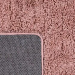Paco Home Tappeto Salotto Pelo Lungo Soggiorno Pelliccia Finta Shaggy Morbido Monocolore 60x100 Cm, Rosa Scuro -Armonia Decor 89614047 4