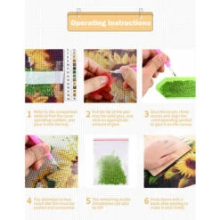 12 16 Pollici Fiore Fai Da Te Kit Pittura Diamante 5d Trapano Completo Diamante Pittura Estate Fiore Motivo Acrilico Strass Mosaico Pittura Mestiere Decorazione Della Parete Di Casa Regalo Senza Corn -Armonia Decor 89822647 3