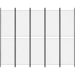 Paravento A 4 Pannelli - Divisori Bianco 250x200 Cm Tessuto 9 Paravento A 4 Pannelli - Divisori Bianco 250x200 Cm Tessuto -Armonia Decor 90446290 3
