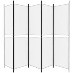 Paravento A 4 Pannelli - Divisori Bianco 250x200 Cm Tessuto 10 Paravento A 4 Pannelli - Divisori Bianco 250x200 Cm Tessuto -Armonia Decor 90446290 4