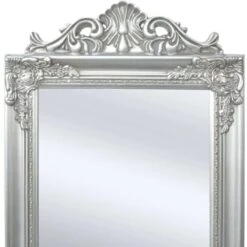 Specchi Da Terra Specchio A Pavimento - In Stile Barocco 160x40 Cm Argento 8 Specchi Da Terra Specchio A Pavimento - In Stile Barocco 160x40 Cm Argento -Armonia Decor 90446480 2