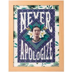 Stampa Incorniciata 30x40 Cm Frida Kahlo Never Apologize
