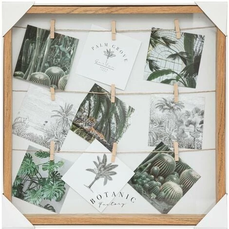 Portafoto Bota, Legno, 40x40 Cm - Atmosphera Créateur D'intérieur 4 Portafoto Bota, Legno, 40x40 Cm - Atmosphera Créateur D'intérieur - immagine 2