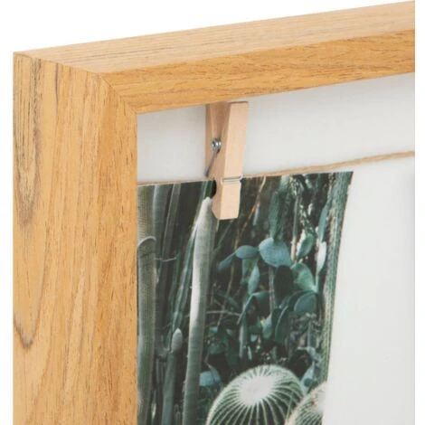 Portafoto Bota, Legno, 40x40 Cm - Atmosphera Créateur D'intérieur 5 Portafoto Bota, Legno, 40x40 Cm - Atmosphera Créateur D'intérieur - immagine 3