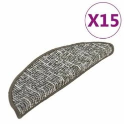 VIDAXL Tappetini Per Scale 15 Pz Antracite 56x20 Cm -Armonia Decor 90935784 2