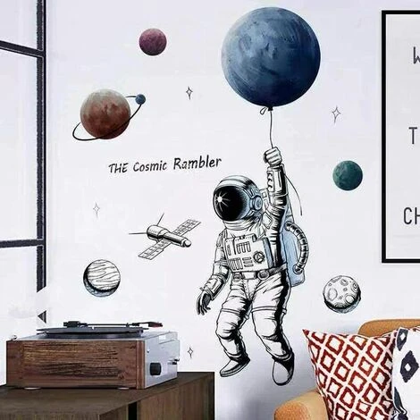 Adesivo Murale I Camera Del Bambino Pianeta Spazio Luna Adesivo Murale I Decorazione Della Parete Della Camera Da Letto Dell'adolescente 5 Adesivo Murale I Camera Del Bambino Pianeta Spazio Luna Adesivo Murale I Decorazione Della Parete Della Camera Da Letto Dell'adolescente - immagine 3