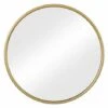 WOLTU Specchio Da Parete Rotondo Ø40 Cm. Specchio Rotondo Dorato Con Cornice In Metallo. Specchiera Da Bagno. Specchio Per Trucco. Specchio Decorativo Da Parete. Per Camera Da Letto. Ingresso