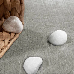 Paco Home Tappeto Salotto Pelo Corto Rotondo Moderno Morbido Lavabile Monocolore Argento, Ø 120 Cm Tondo -Armonia Decor 91537824 3