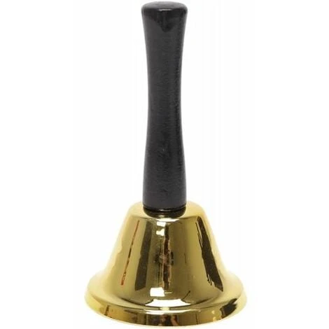 CAMPANA CLASSICA 12X6.5CM NERA E ORO 3 CAMPANA CLASSICA 12X6.5CM NERA E ORO