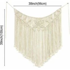 Boho Macramè Appeso A Parete Decorazioni Per La Casa Fatte A Mano Decorazione Murale Con Perline Per Soggiorno Camera Da Letto Matrimoniale 100x96 Cm 11 Boho Macramè Appeso A Parete Decorazioni Per La Casa Fatte A Mano Decorazione Murale Con Perline Per Soggiorno Camera Da Letto Matrimoniale 100x96 Cm -Armonia Decor 91724630 5