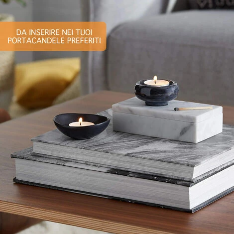 Tealight Candele Confezione Da 100 Pezzi Tea Light Durata 4 Ore Lumini Candeline Cera Antigoccia Cerini Non Profumati Colore Bianco Naturale 5 Tealight Candele Confezione Da 100 Pezzi Tea Light Durata 4 Ore Lumini Candeline Cera Antigoccia Cerini Non Profumati Colore Bianco Naturale - immagine 3