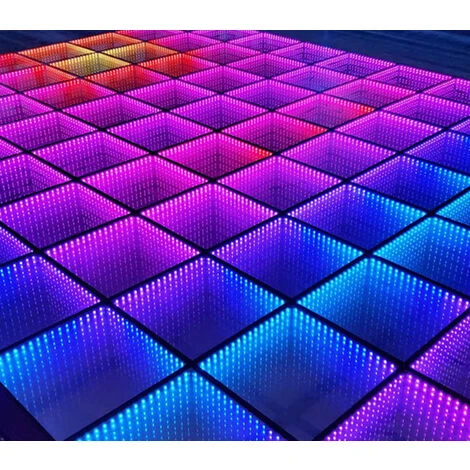 Pista Da Ballo LED 3D 2 Pannelli RGB 50x50cm Effetto Specchio Multimediale Dance 7 Pista Da Ballo LED 3D 2 Pannelli RGB 50x50cm Effetto Specchio Multimediale Dance - immagine 5