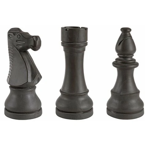 Statuetta Decorativa Scacchi, In Fibra Di Vetro E Argilla, Decorazione Per Esterno -Pedone / Bianco 5 Statuetta Decorativa Scacchi, In Fibra Di Vetro E Argilla, Decorazione Per Esterno -Pedone / Bianco - immagine 3
