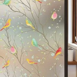 RHAFAYRE Pellicola Per Vetri Per Vetri,Pellicole Per Vetri Elettrostatici Per La Privacy,Pellicola Per Vetri 3D Protezione Della Privacy Protezione UV Pellicola Per Vetri Decorativa Per Casa Bagno Uff