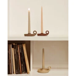 Kave Home - Portacandele Zarela Piccolo In Metallo Marrone -Armonia Decor 91986514 3