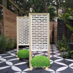 HOTDOG - Separè - Paravento Modulabile - 70x190cm - In Legno E PVC Bianco