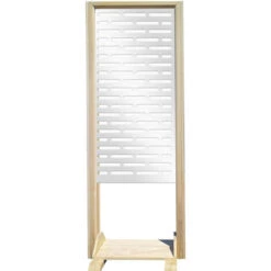 HOTDOG - Separè - Paravento Modulabile - 70x190cm - In Legno E PVC Bianco -Armonia Decor 92130159 3