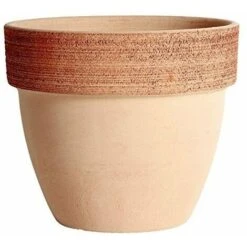 Vaso Palladio Graffiato In Terracotta - Diametro: 14 Cm