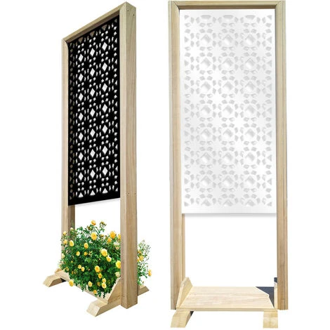 PSYCHEDELIC - Separè - Paravento Modulabile - 70x190cm - In Legno E PVC Bianco 4 PSYCHEDELIC - Separè - Paravento Modulabile - 70x190cm - In Legno E PVC Bianco - immagine 2