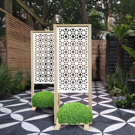 PSYCHEDELIC - Separè - Paravento Modulabile - 70x190cm - In Legno E PVC Bianco 6 PSYCHEDELIC - Separè - Paravento Modulabile - 70x190cm - In Legno E PVC Bianco - immagine 4