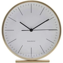 House Doctor Orologio Da Tavolo Hannah, Oro, 15 X 15 Cm