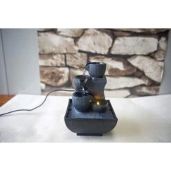 Zen Light - Kini, Fontana Da Interno Con Pompa E Illuminazione A LED, In Resina, Taglia Unica -Armonia Decor 92951527 3