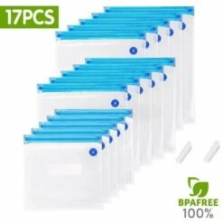 None Ensemble De Sacs De Stockage De Nourriture En 17pcs