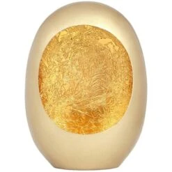 Portacandela L.16 X H.22 Cm In Metallo Dorato Finitura In Ottone E Foglie D'oro - BELINNI -Armonia Decor 93919670 2