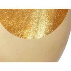 Portacandela L.16 X H.22 Cm In Metallo Dorato Finitura In Ottone E Foglie D'oro - BELINNI -Armonia Decor 93919670 5