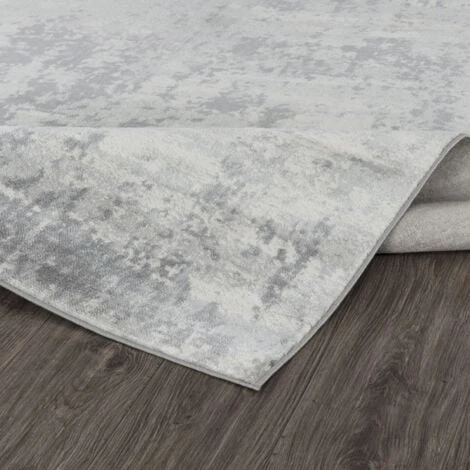 SURYA Tappeto Salotto A Pelo Corto Soggiorno Astratto Moderno Grigio E Avorio 130x180 Cm 7 SURYA Tappeto Salotto A Pelo Corto Soggiorno Astratto Moderno Grigio E Avorio 130x180 Cm - immagine 5
