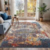SURYA Tappeto Salotto A Pelo Corto Soggiorno Astratto Moderno Multicolore 200x275 Cm -Armonia Decor 94077136 1