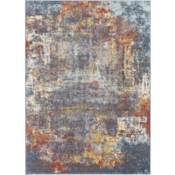 SURYA Tappeto Salotto A Pelo Corto Soggiorno Astratto Moderno Multicolore 200x275 Cm -Armonia Decor 94077136 2