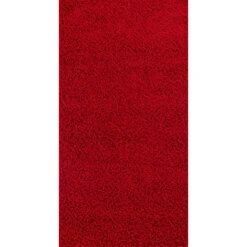 SURYA Tappeto Salotto A Pelo Lungo Soggiorno Shaggy Unicolore Chic Rosso 80x150 Cm -Armonia Decor 94077179 2