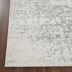 SURYA Tappeto Salotto A Pelo Corto Soggiorno Vintage Orientale Avorio E Grigio 120x170 Cm -Armonia Decor 94077386 4
