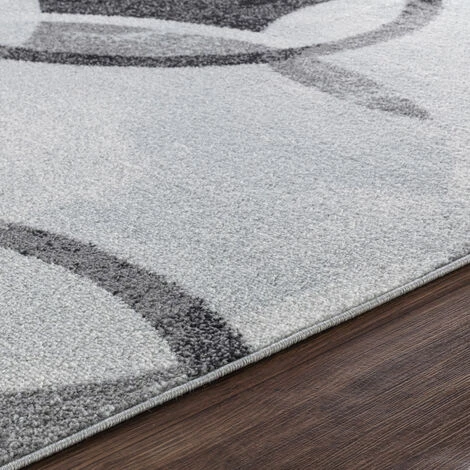 SURYA Tappeto Salotto A Pelo Corto Soggiorno Scandinavo Industriale Nero E Grigio 160x220 Cm 5 SURYA Tappeto Salotto A Pelo Corto Soggiorno Scandinavo Industriale Nero E Grigio 160x220 Cm - immagine 3