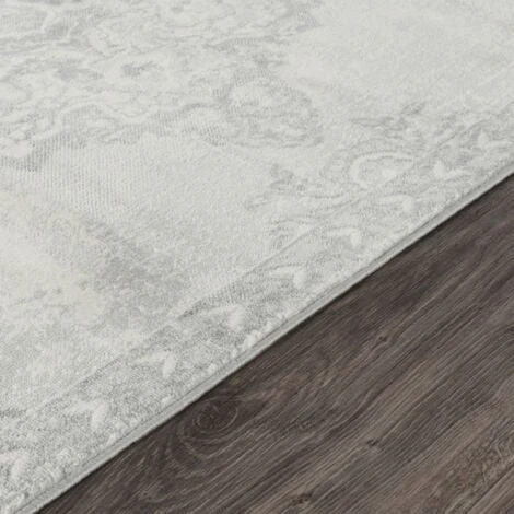 SURYA Tappeto Salotto A Pelo Corto Soggiorno Vintage Orientale Grigio E Avorio 130x180 Cm 5 SURYA Tappeto Salotto A Pelo Corto Soggiorno Vintage Orientale Grigio E Avorio 130x180 Cm - immagine 3