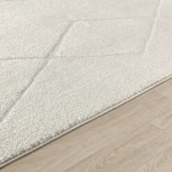 SURYA Tappeto Salotto A Pelo Corto Soggiorno Berbero Etnico Avorio 200x275 Cm -Armonia Decor 94077534 3