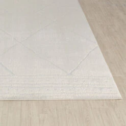 SURYA Tappeto Salotto A Pelo Corto Soggiorno Berbero Etnico Avorio 200x275 Cm -Armonia Decor 94077534 4