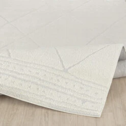 SURYA Tappeto Salotto A Pelo Corto Soggiorno Berbero Etnico Avorio 200x275 Cm -Armonia Decor 94077534 5