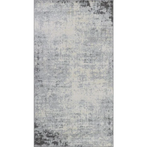 SURYA Tappeto Salotto A Pelo Corto Soggiorno Astratto Moderno Bianco E Antracite 80x150 Cm 4 SURYA Tappeto Salotto A Pelo Corto Soggiorno Astratto Moderno Bianco E Antracite 80x150 Cm - immagine 2