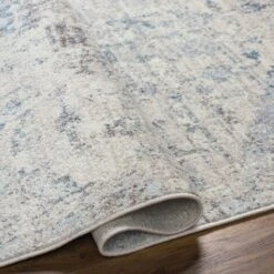 SURYA Tappeto Salotto A Pelo Corto Soggiorno Vintage Orientale Avorio E Blu 160x213 Cm -Armonia Decor 94077658 5