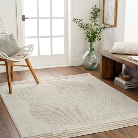 SURYA Tappeto Salotto A Pelo Corto Soggiorno Scandinavo Hygge Beige E Marrone 120x170 Cm 3 SURYA Tappeto Salotto A Pelo Corto Soggiorno Scandinavo Hygge Beige E Marrone 120x170 Cm