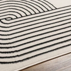 SURYA Tappeto Salotto A Pelo Corto Soggiorno Scandinavo Retro Bianco E Nero 200x275 Cm 9 SURYA Tappeto Salotto A Pelo Corto Soggiorno Scandinavo Retro Bianco E Nero 200x275 Cm -Armonia Decor 94077731 3