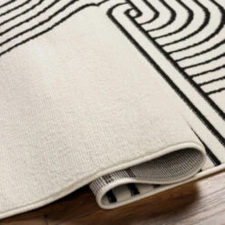 SURYA Tappeto Salotto A Pelo Corto Soggiorno Scandinavo Retro Bianco E Nero 200x275 Cm 11 SURYA Tappeto Salotto A Pelo Corto Soggiorno Scandinavo Retro Bianco E Nero 200x275 Cm -Armonia Decor 94077731 5