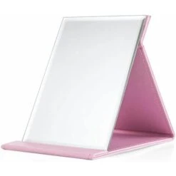 Specchio Da Tavolo Pieghevole In Ecopelle Specchio Da Tavolo Specchio Da Terra Trasparente Specchio Da Viaggio Compatto (rosa)