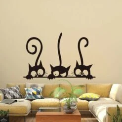 Cute Animal Theme Wall Sticker Decor Decal Mural Wallpaper KItchen Adorabili Adesivi Per Gatti Per La Camera Dei Bambini Decorazione Per Aule In Vetro -Armonia Decor 94287091 2