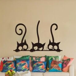 Cute Animal Theme Wall Sticker Decor Decal Mural Wallpaper KItchen Adorabili Adesivi Per Gatti Per La Camera Dei Bambini Decorazione Per Aule In Vetro -Armonia Decor 94287091 3