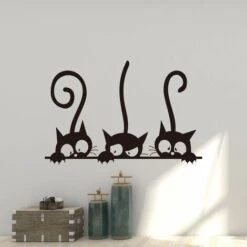 Cute Animal Theme Wall Sticker Decor Decal Mural Wallpaper KItchen Adorabili Adesivi Per Gatti Per La Camera Dei Bambini Decorazione Per Aule In Vetro -Armonia Decor 94287091 4