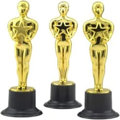 8 Pezzi Trofei D'oro, Stampo Per Figurina Oscar, Trofeo Di Plastica, Per Cerimonia Di Premiazione, Premi Per Feste, Celebrazioni Sportive -Armonia Decor 94289380 4
