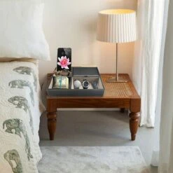 Organizer Da Scrivania, Organizer Da Comodino Per Uomo, Vassoio D'ingresso In Pelle PU, Per Comodino, Portamonete E Porta Orologi Per Cellulare (nero) -Armonia Decor 94290810 3